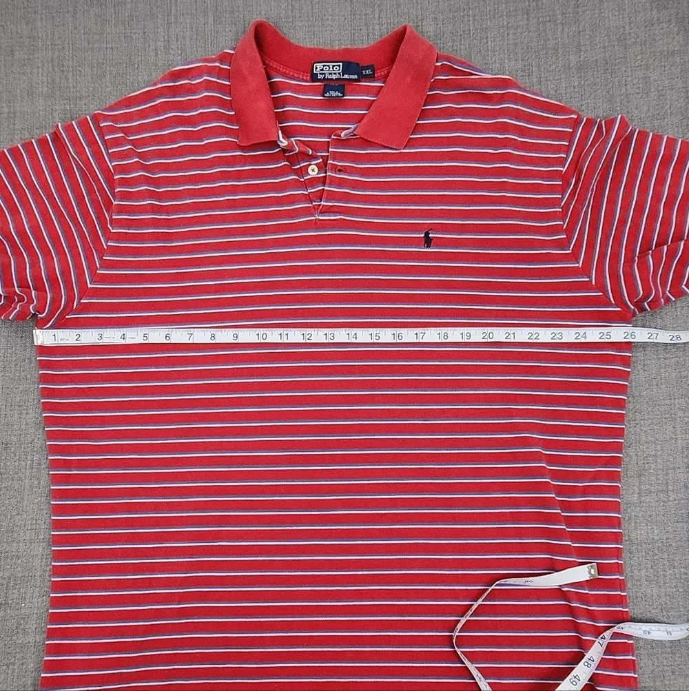 Polo Ralph Lauren Striped Polo Style Shirt. 100% Cotton. XXL